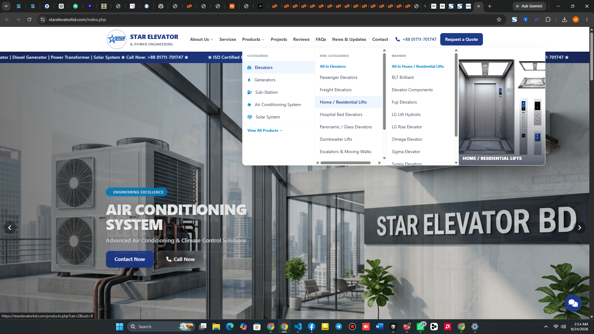 Star Elevator & Power Engineering - Corporate Service Website